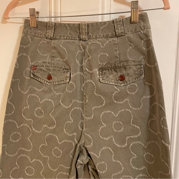 BDG Ella Tufted Flower Chinos - Picture 1 of 9